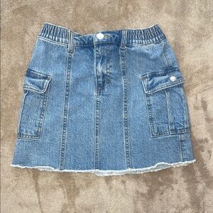 Levi's Kids Blue Denim Skirt with Cargo Pockets